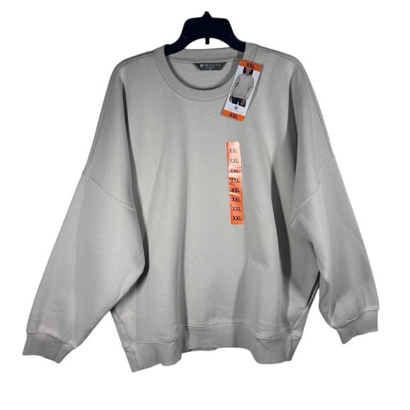 Tuff Athletics Crewneck Sweatshirt Women Size XXL Polyester Cotton Beige - Picture 1 of 9